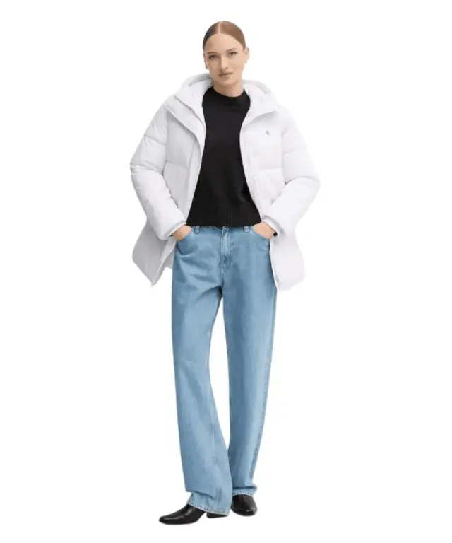 Calvin Klein - Γυναικείο Μπουφάν Belted Midweight Puffer Regular Fit LV047D507G-WGA Μωβ 2