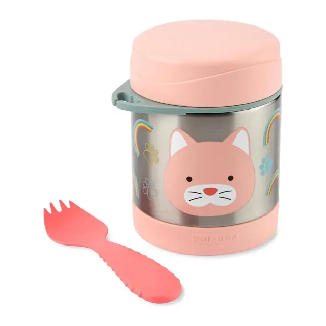 Skip Hop Zoo Ανοξείδωτος Θερμός Φαγητού 325ml Cat Peach 2