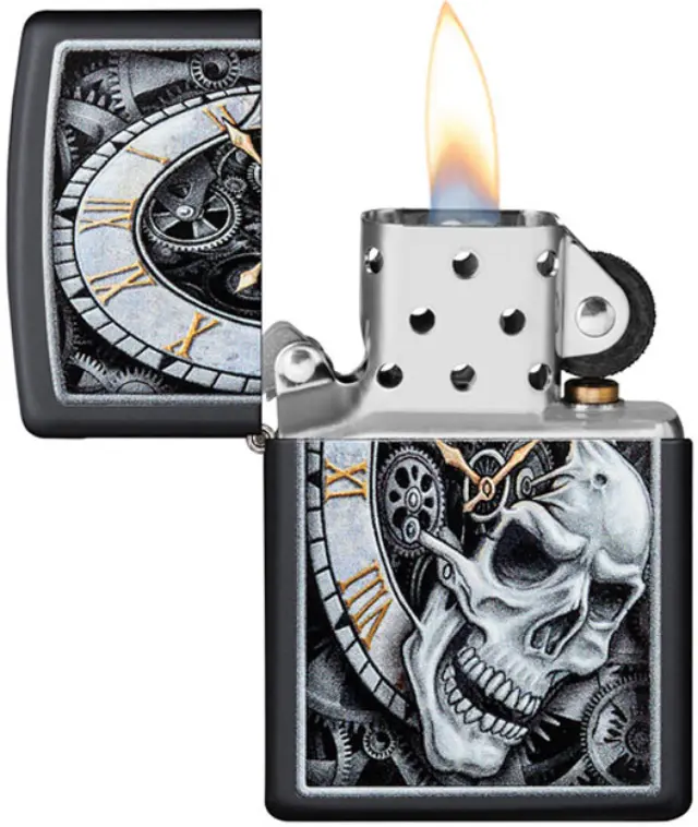 ZIPPO Αναπτήρας - Skull Clock 2