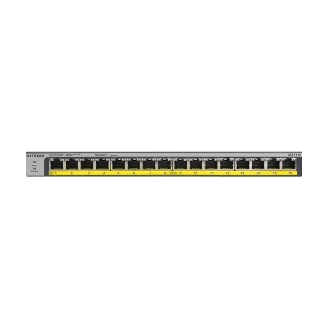 Netgear Unmanaged Switch GS116LP 16port Gigabit PoE+ (GS116LP-100EUS)