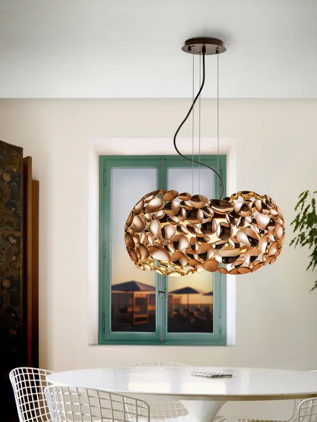 NARISA LAMP 5L Ø47 ROSE GOLD φωτιστικό κρεμαστό Ροζ χρυσό