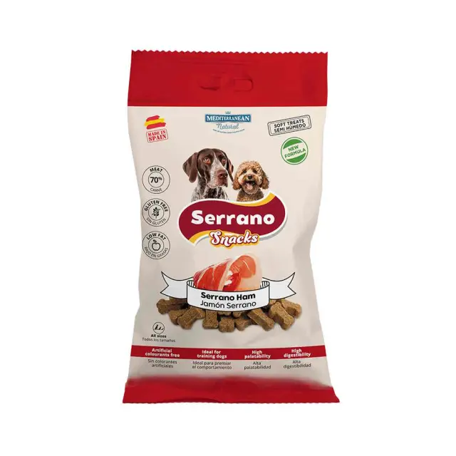 Mediterranean Serrano Snacks Serrano Ham Λιχουδιά για Σκύλους 100gr Μονόχρωμο