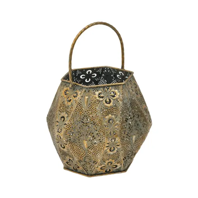 Φανάρι Χρυσό Μέταλλο Φ21x17cm 3-70-993-0045