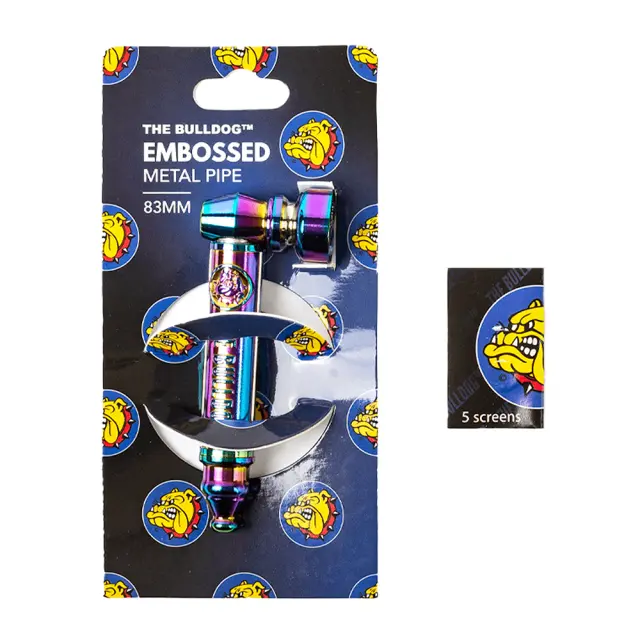 The Bulldog Amsterdam Embossed Metal Pipe Rainbow Set 2