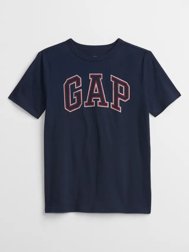 Μπλε Παιδική Gap Logo Μπλούζα tapestry navy - S