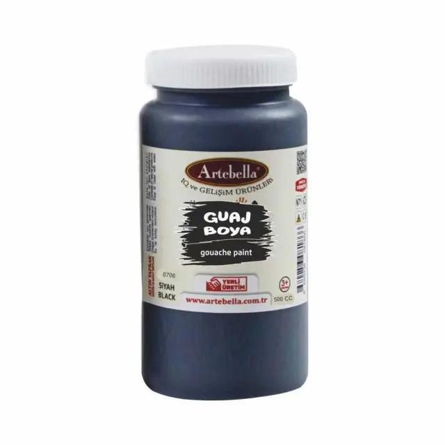 Artebella Τέμπερα - 8706 Black - 500ml