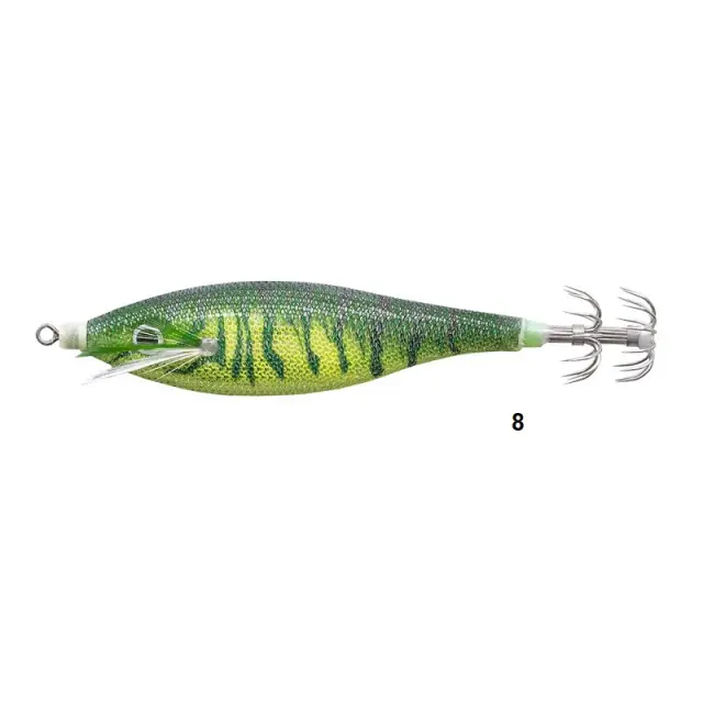 Καλαμαριέρα Cinnetic Squid Jig Tiger 7cm #8 Acid green
