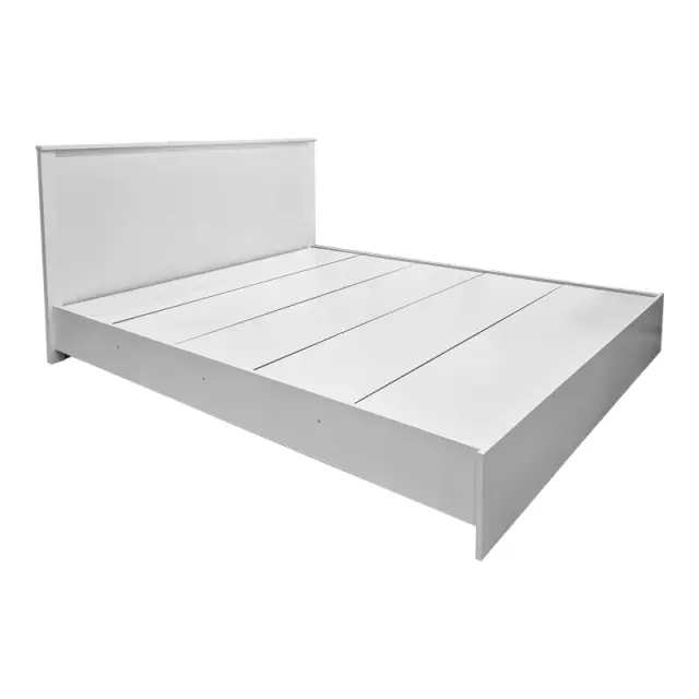 Κρεβάτι Athos pakoworld σε λευκή απόχρωση 160x200εκ 3