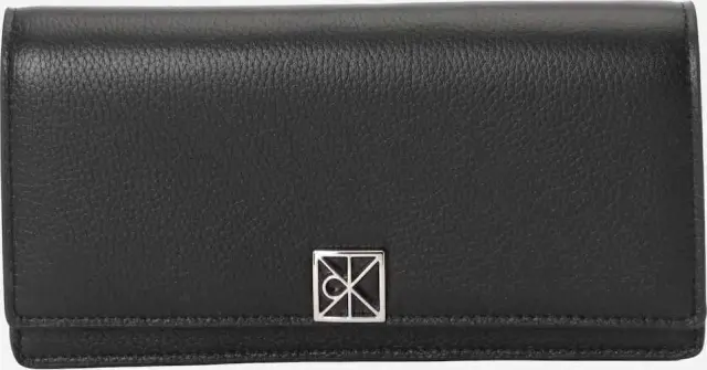 Calvin Klein Ανδρικό Μεσαίο Πορτοφόλι Smooth Leather Μαύρο