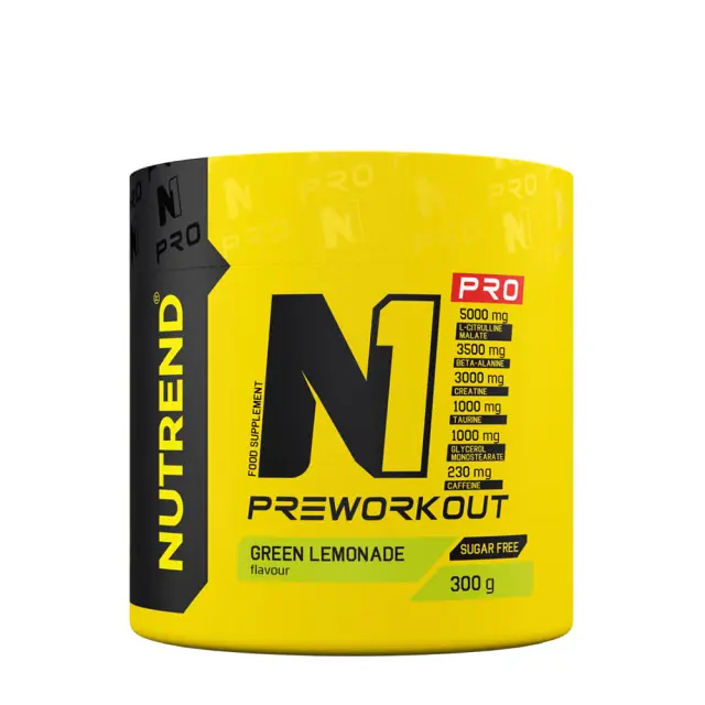 Nutrend N1 Pro Preworkout Green Lemonade, 300 g