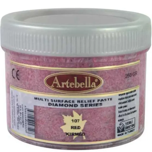 Artebella Πάστα Relief Diamond Series 107 Red - 250gr