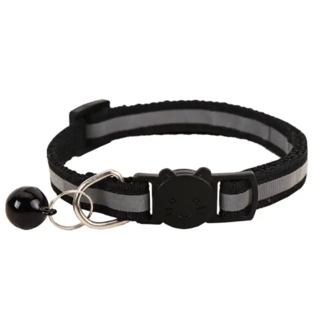 Ανακλαστικό Κολάρο Με Safety Clip - ΜΑΥΡΟ, 19-32cm / Πλάτος: 1,0cm