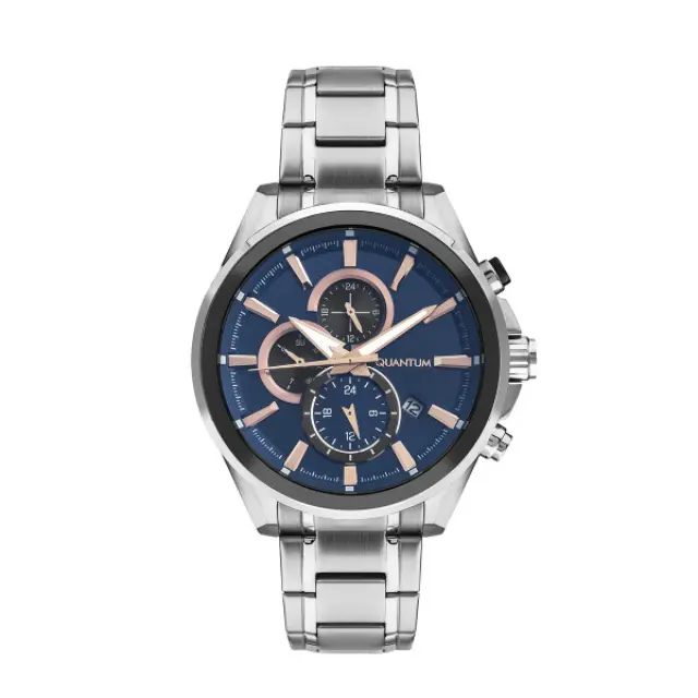Quantum Powertech, Men's Watch, Silver Stainless Steel Bracelet PWG1001.390