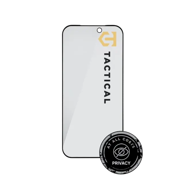 Tactical Glass Shield Privacy Stealth 5D for Apple iPhone 17 Pro Black 2