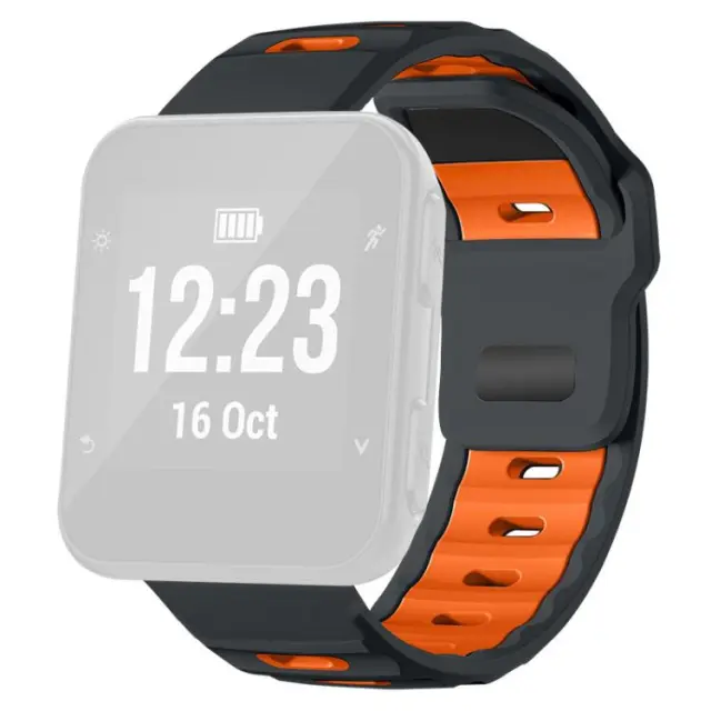 Dual Colour Λουράκι για Forerunner 30/35-Black/Orange OEM 2