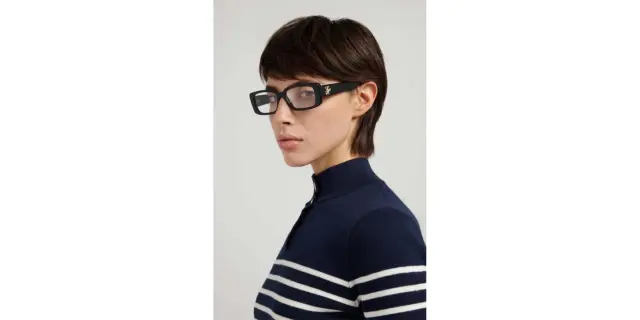 Tommy Hilfiger Γυναικείος Κοκκάλινος Σκελετός Γυαλιών Οράσεως σε Μαύρο Χρώμα TH 2345 807 2