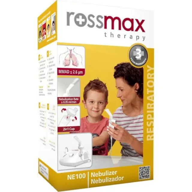 Rossmax NΕ100 Ηλεκτρικός Νεφελοποιητής Με Πιστόνι, 1 Τεμάχιο