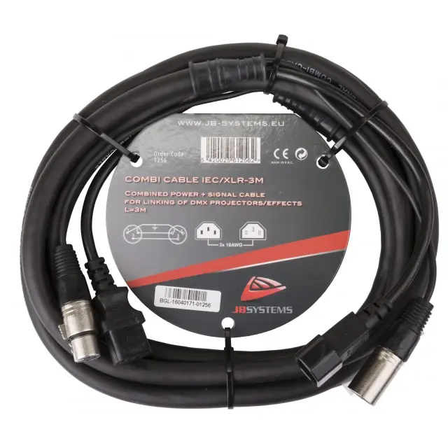 JBSYSTEMS COMBI CABLE IEC/XLR 3M