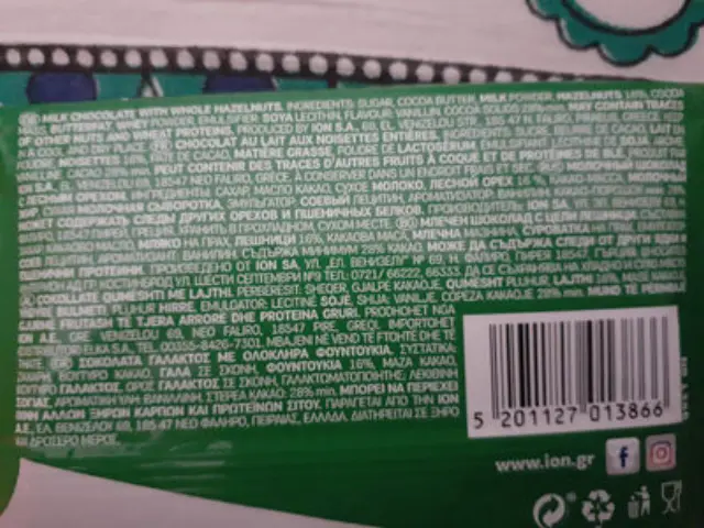 ION Σοκολάτα Γάλακτος Break με Φουντούκι 100gr 1 τμχ 2