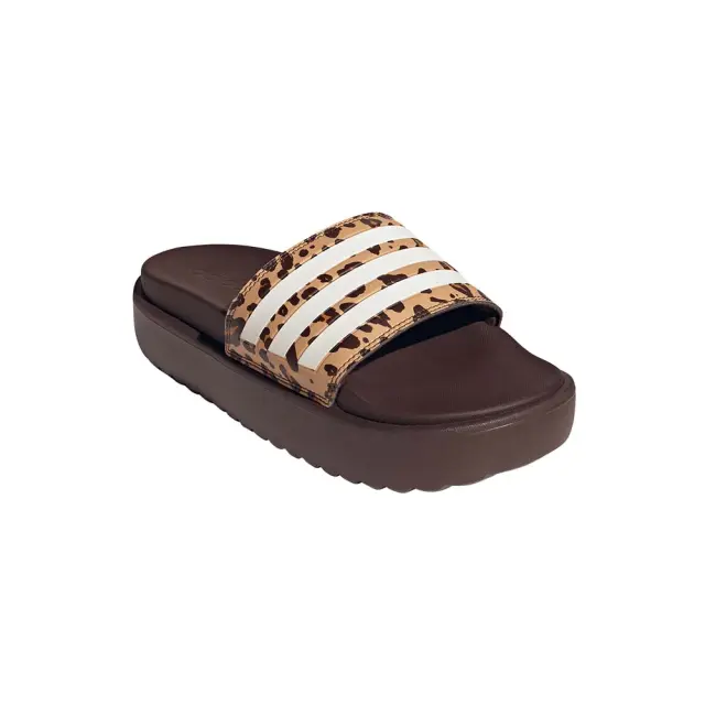 adidas Sportswear Women's Adilette Platform Slides Καφέ JR9234 (adidas Sportswear) 3