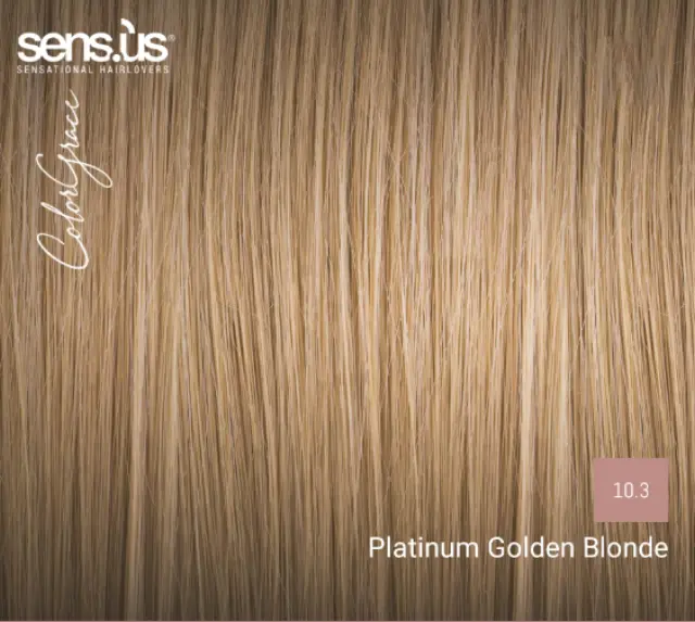 Sensus Color Grace M3K 10.3 Platinum Golden Blonde - (μόνιμη βαφή πλατινέ ξανθό ντορέ) 2