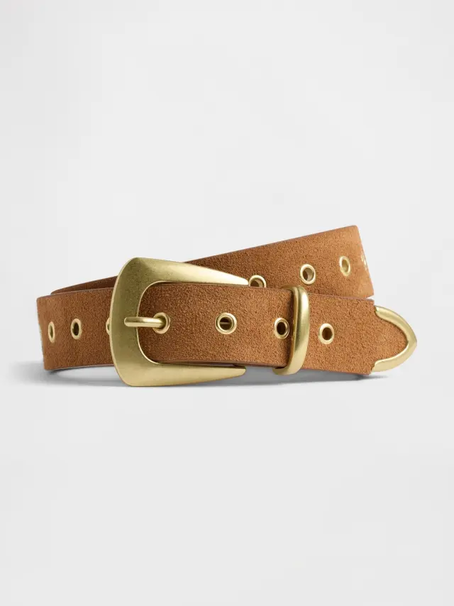 Σουέντ Ζώνη Cognac brown - M