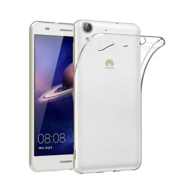 Θήκη Σιλικόνης Ultra Slim Silicone Case Για Huawei Y6 II Διάφανη 2