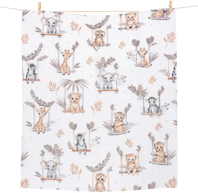 Πάνα 70x80cm Premium Flannel Happy Jungle 5904506821860 3