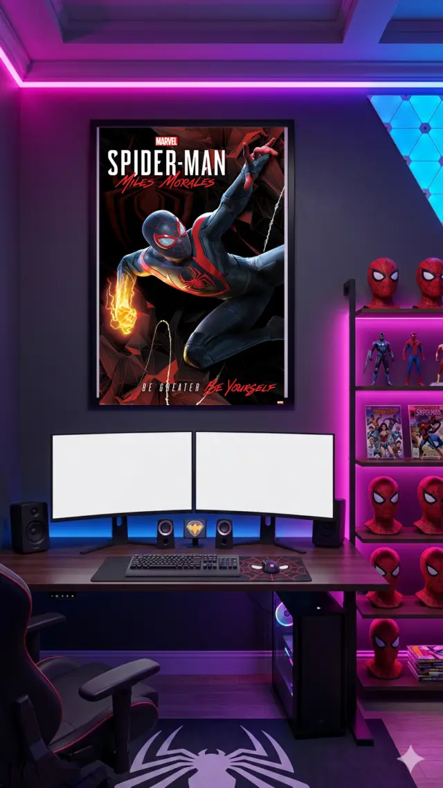 Αφίσα Spider-Man Miles Morales (Cybernetic Swing) 61x91,5εκ - PP34734 2