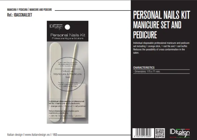 ID Italian Personal Nails Kit Manicure Set & Pedicure 2