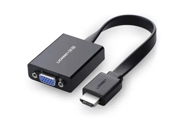 Ugreen 40248 video cable adapter 0.16 m VGA (D-Sub) HDMI + Micro-USB Black