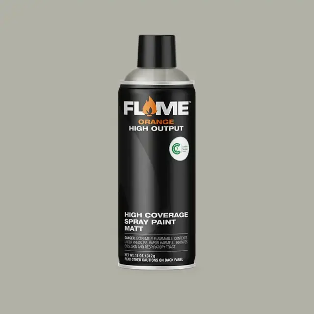Flame Orange Spray Paint 400ml FO-831 Stone Grey Middle
