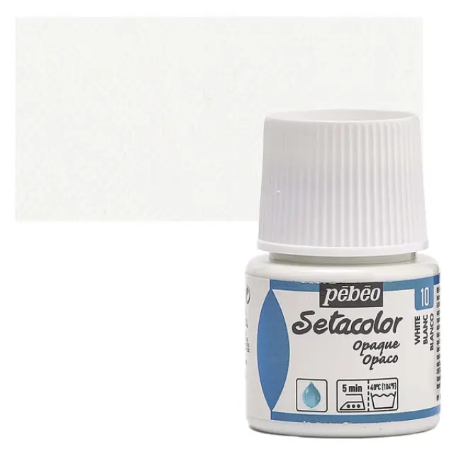 Pebeo Χρώμα Υφάσματος Setacolor Opaque - 10 White - 45ml