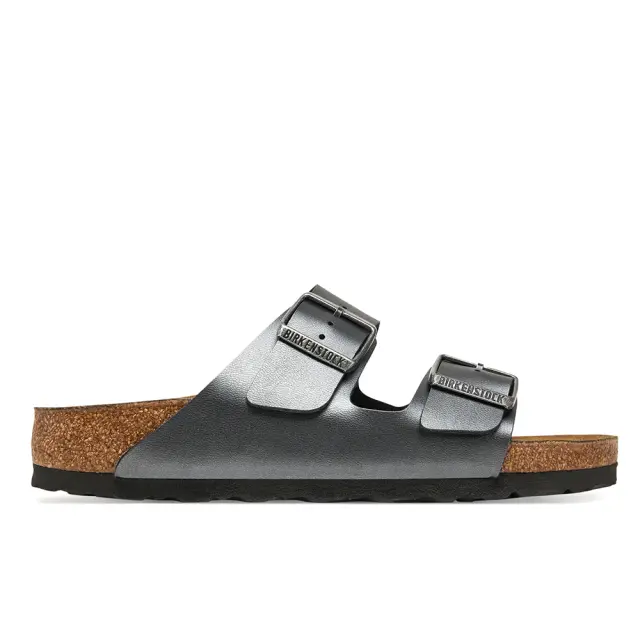 Γυναικεία Ανατομικά Σανδάλια Birkenstock Arizona Bs 1029224 Metallic Black Narrow Fit Μαύρο - 36