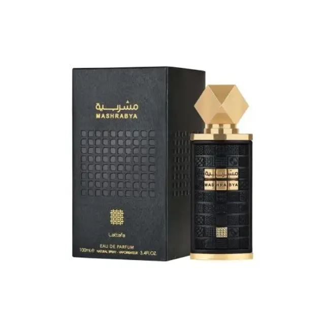Lattafa Mashrabya Eau de Parfum 100ml – Unisex Άρωμα με Apple Shisha, Tobacco, Κανέλα, Καραμέλα + Βανίλια