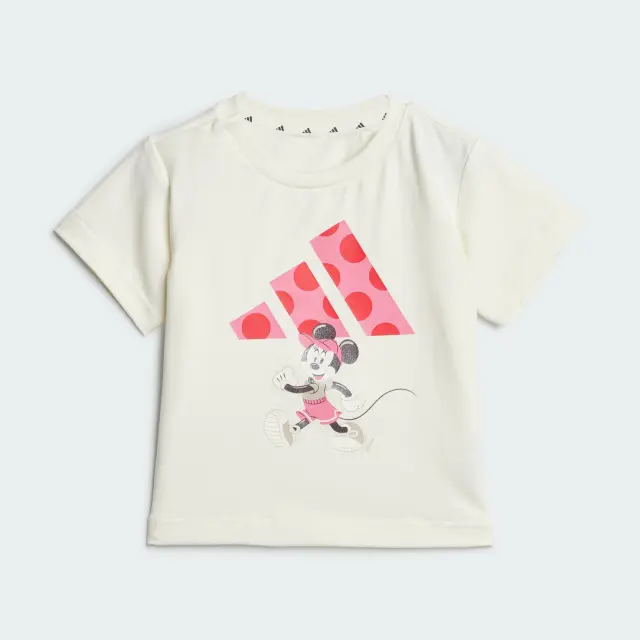 Αdidas x Disney Minnie Mouse Βρεφικό Σετ Παιδικό με Σορτς Καλοκαιρινό 2τμχ White - 2-3 χρονών 2