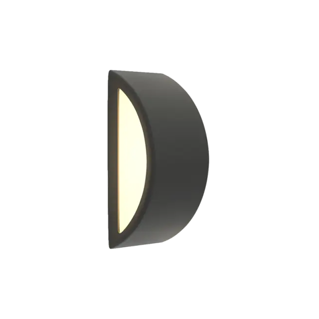 it-Lighting Clear 1xΕ27 Outdoor Up-Down Wall Lamp Anthracite D32cmx13cm (80202744)
