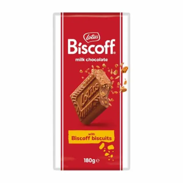 Lotus Biscoff Milk Chocolate with Biscoff Biscuits 180g