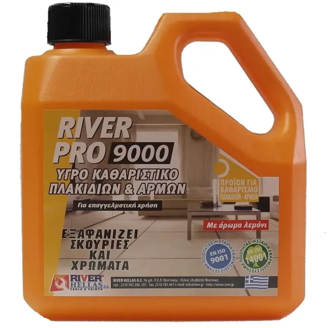 River Pro 9000 Υγρό Καθαριστικό Πλακιδίων & Αρμών 1LT