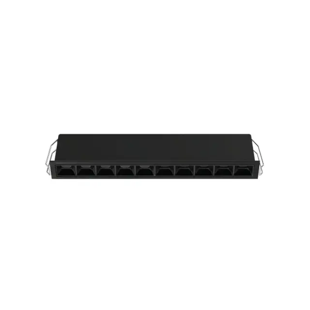 Sero 04618/10/B/W/30 Χωνευτό σταθερό φωτιστικό οροφής led 3000K 10x2W 30° Μαύρο