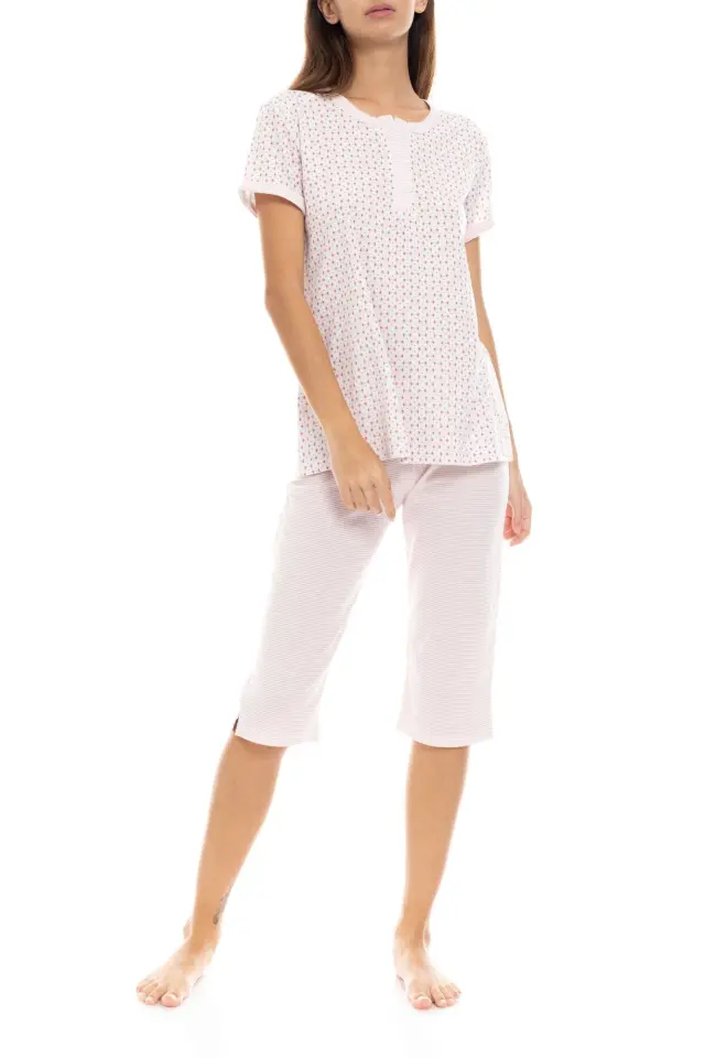 S1334 - Type - PYJAMA CAPRI PINK GEO