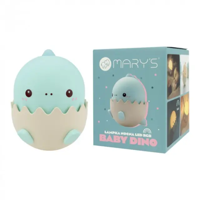 Φωτιστικό επαναφορτιζόμενο MARY S BABY DINO LED NIGHT LAMP RGB BLUE -MW20794 3