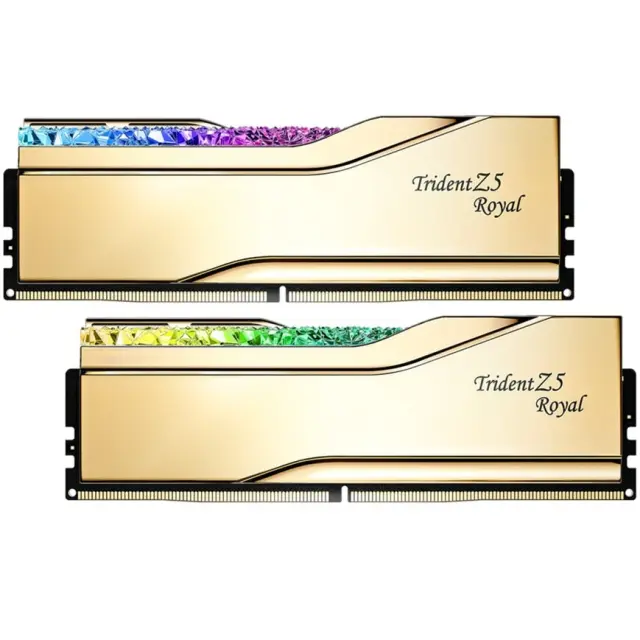 G.Skill DIMM 32 GB DDR5-6000 (gold, F5-6000J2836G16GX2-TR5G, Trident Z5 Royal RGB, INTEL XMP)