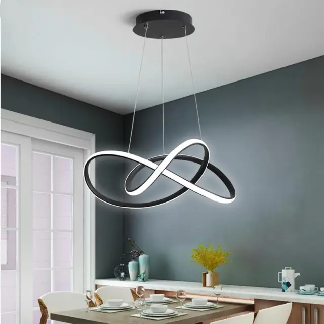 POWERTECH LED φωτιστικό οροφής HLL-0180, 50W, 4000K, Φ60cm x 120cm, μαύρο 2