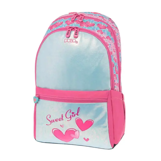 Polo Σακίδιο Πλάτης Minor Sweer Girl Υ. 45cm |Μ. 31cm |Π. 14cm/ 901038-8223 (2023) (Polo)