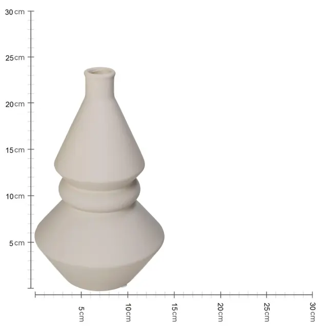 Βάζο Μπεζ Δολομίτης 14.3x14.3x23.8cm 2
