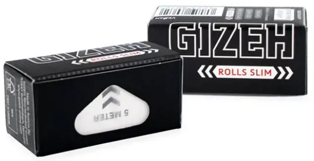 Gizeh Rolls Ρολό Extra Fine Black - 5 Μέτρα