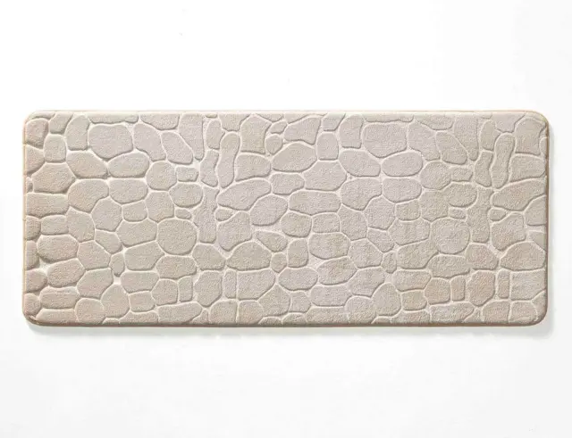 Πατάκι Μπάνιου Ricochet Douceur d'intérieur με memory foam και διαστάσεις 50x120cm - Taupe 1802099 2