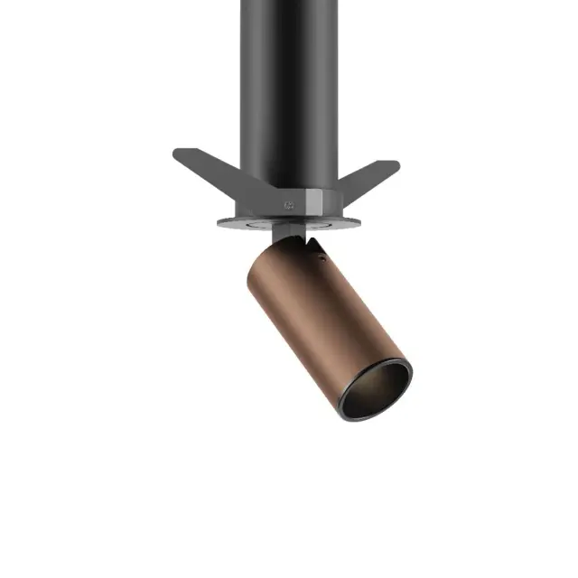 Coko 04612/ΤΒ-B/W Χωνευτό κινητό σποτ led 3000K 6W Titanium bronze + Black