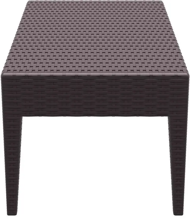Τραπέζι MIAMI Καφέ PP 92x53x45cm 3